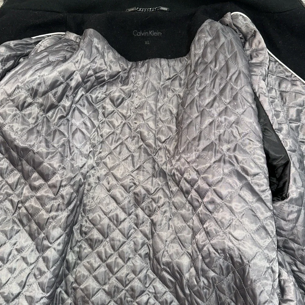 Calvin Klein Double Layer Black Wool Coat Men's Size XL - Double‎ Zip
